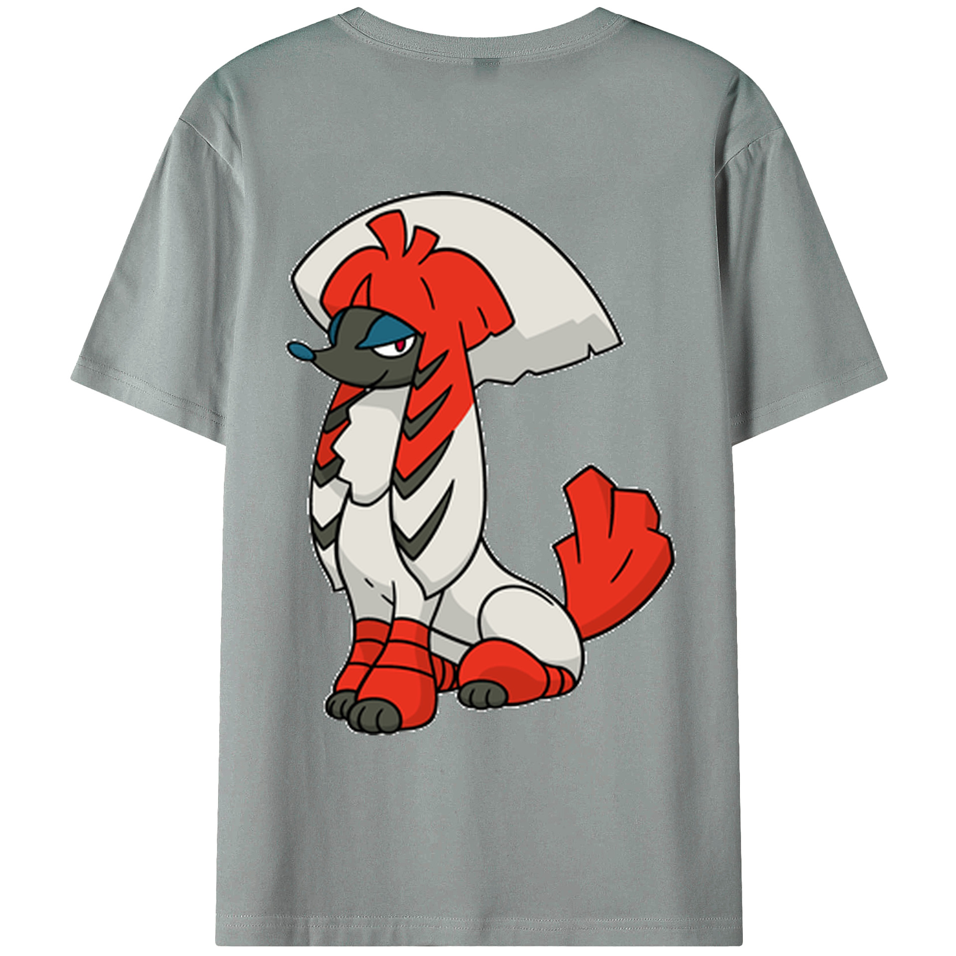 （画像用） ポケットモンスター Pokémon 綿100％ メンズ半袖Tシャツ（バックプリント） 通気性